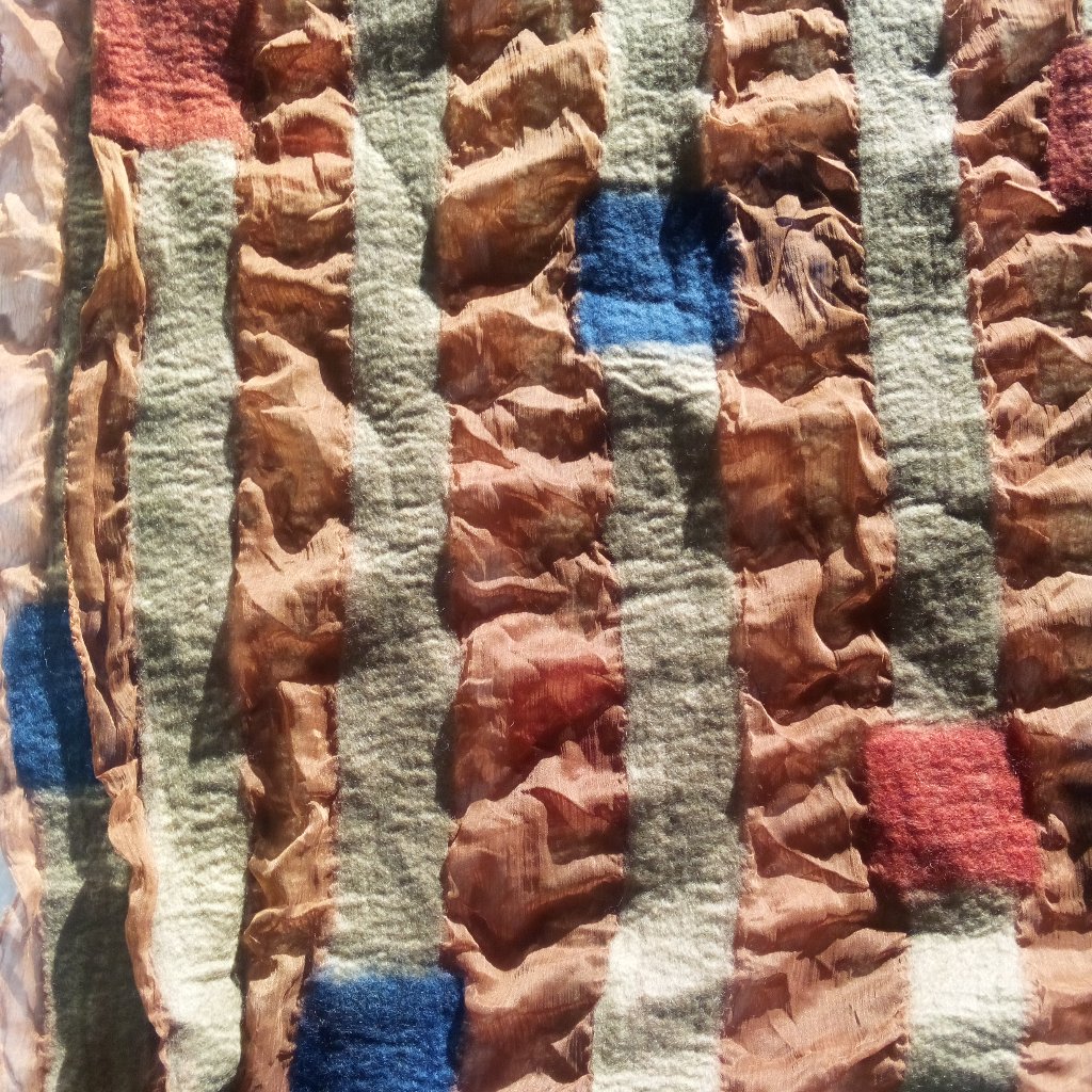 Eileen Fisher Rare Scarf Made In Nepal New